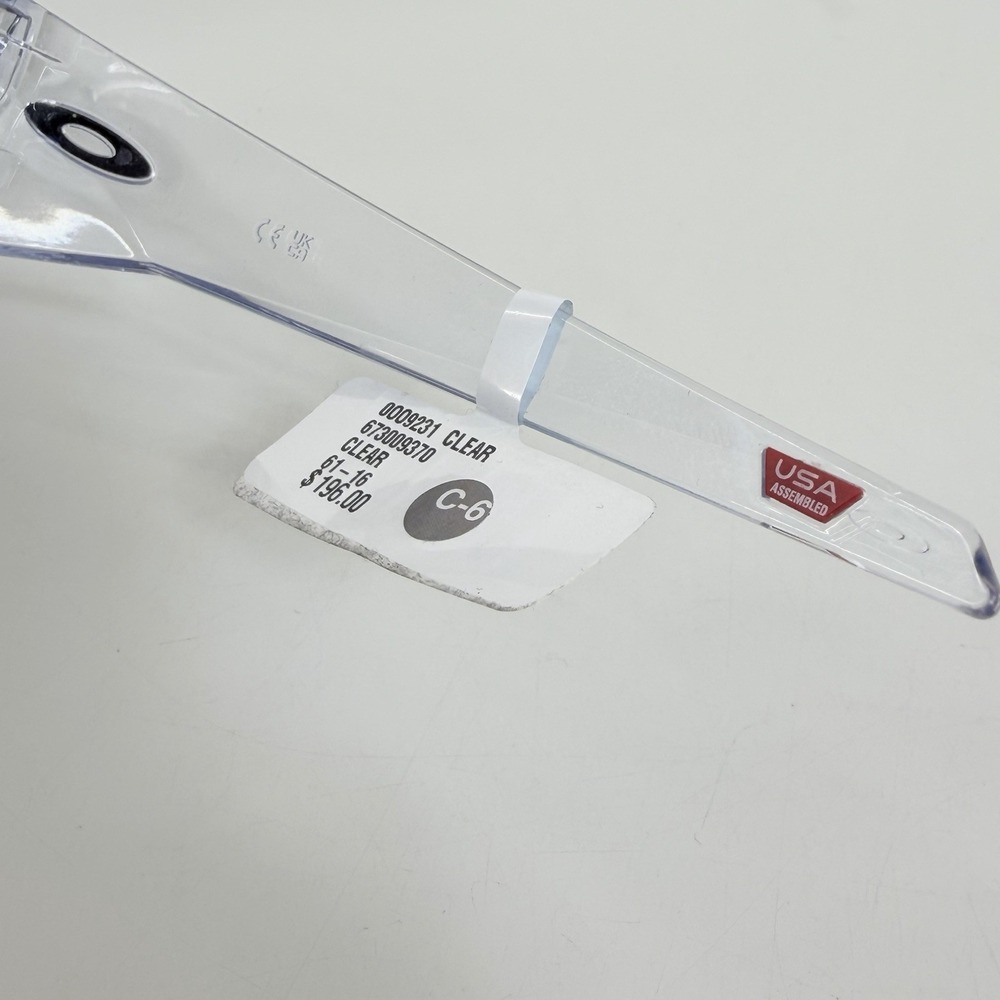 Oakley Sunglasses Heliostat OO9231-0761 Clear Frames Prizm Sapphire Lenses NEW - Picture 7 of 10